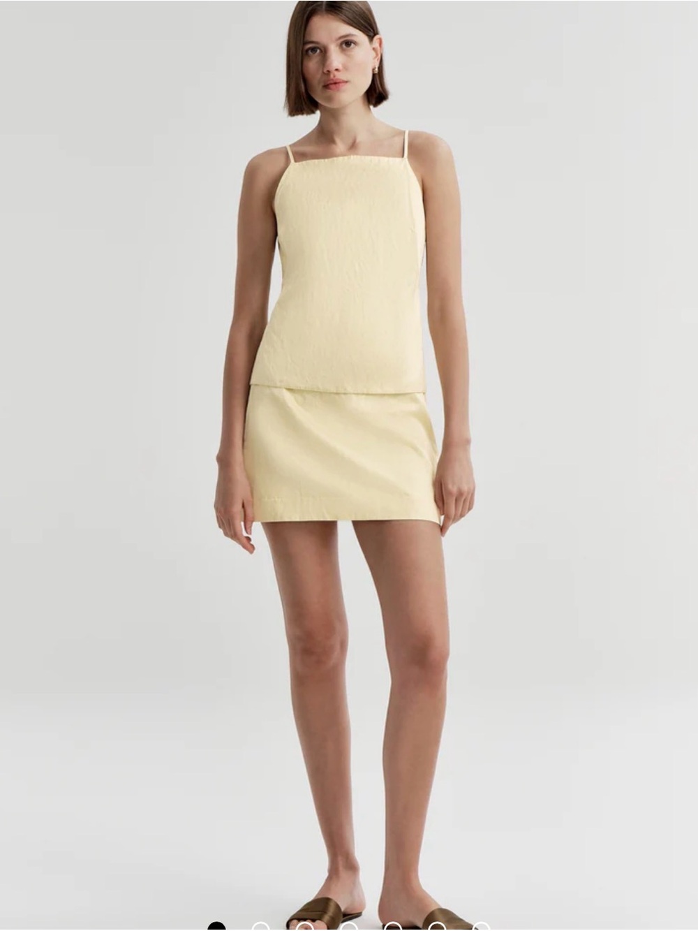 A.L.C.
Reese Tie-Back Satin Top & Petra Satin Mini Skirt